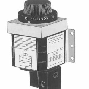 Panel or Surface Mounted Pneumatic Timer (Up to 60 Minutes)
